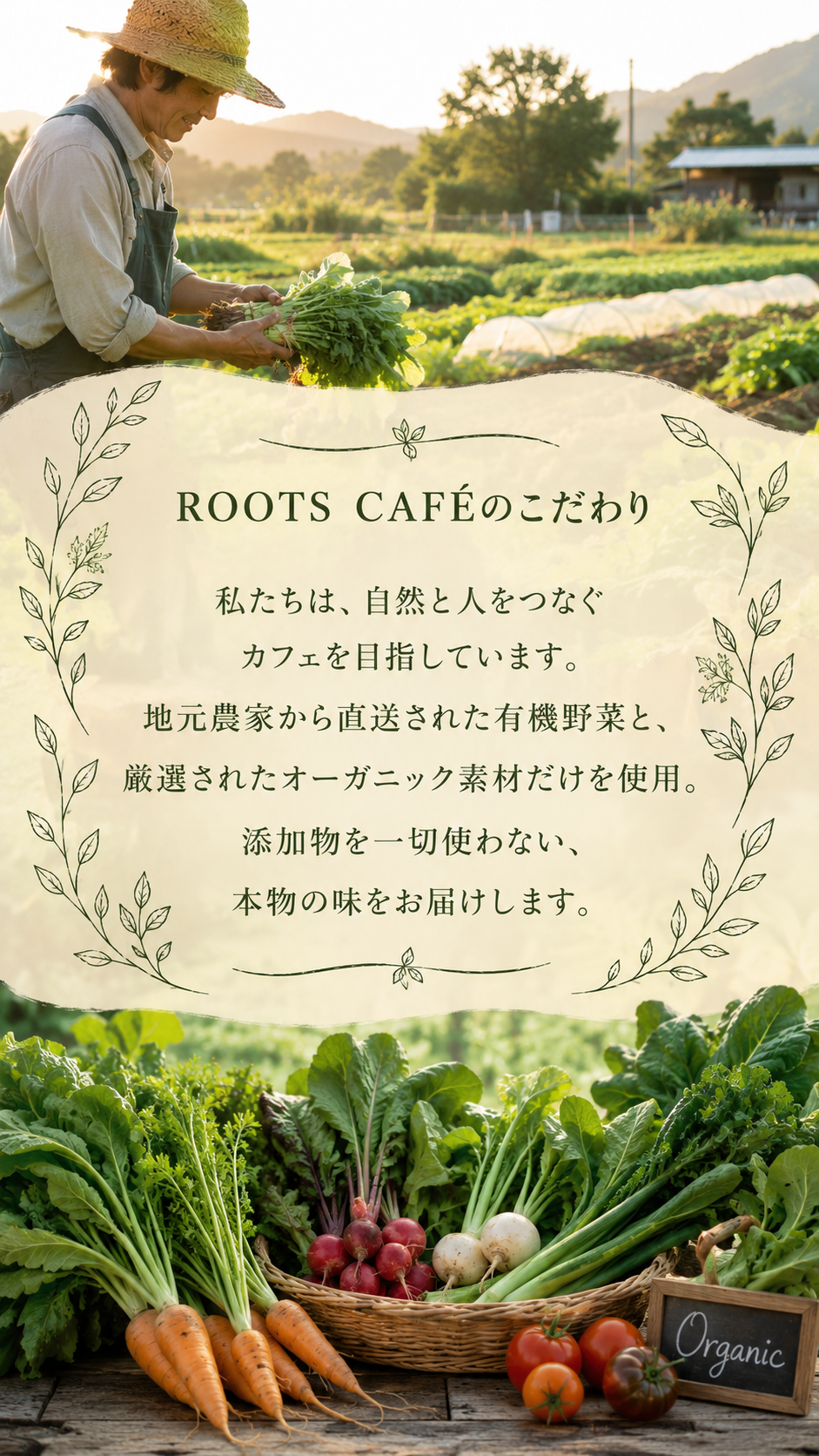 ROOTS CAFÉのコンセプト